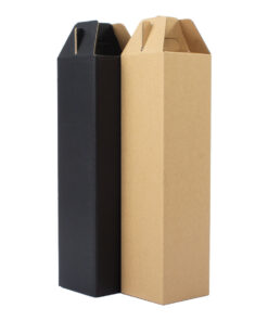 Caja autoarmable con asas, para 1 botella de Vino
