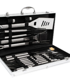 Deluxe BBQ Set Metálico de 24 piezas