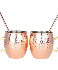 Set "Moscow Mule" encobrizado 500cc. c/u