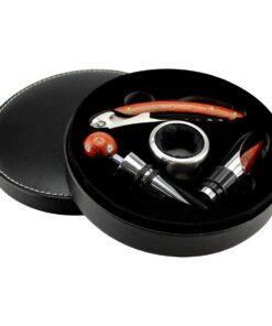 Set de Vino de PU Negro