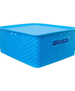 Canasto plástico 15 lt con tapa