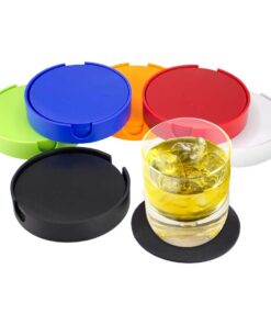 Set de Posavasos Plásticos Redondos