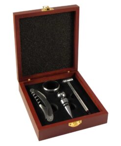 Set de Vino en Caja de Madera